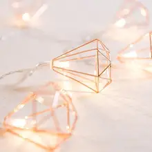 HobbyLane светодиодный гирлянды из розового золота, сказочные огни, наружная гирлянда на батарейках, рождественские украшения, вечерние, свадебные, рождественские