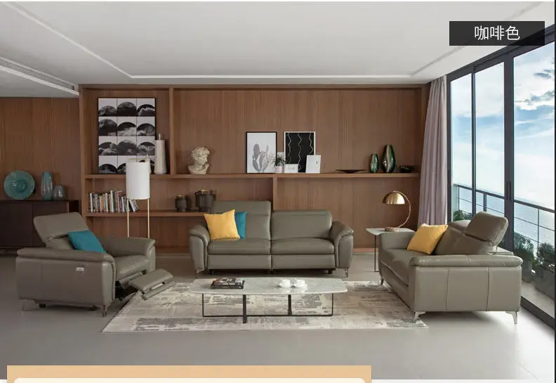 cheap Living Room Sofa set corner sofa recliner electrical couch genuine leather sectional sofas 123 muebles de sala moveis para casa