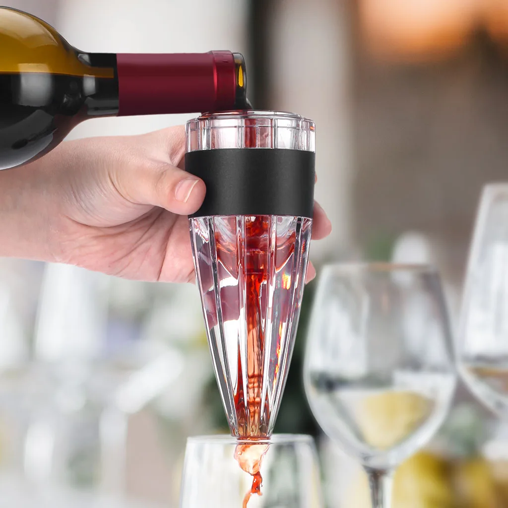 Acrylic Wine Decanter Aerator Filter Travel Pouch Leak free Toxic free