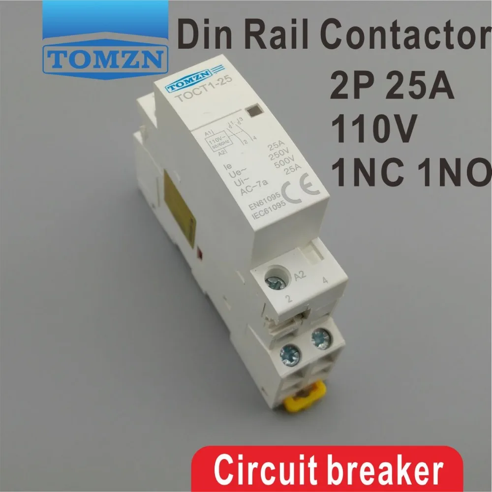 Contactor Modular TOCT1 2P 25A 110V 230V 50/60HZ para el hogar ...