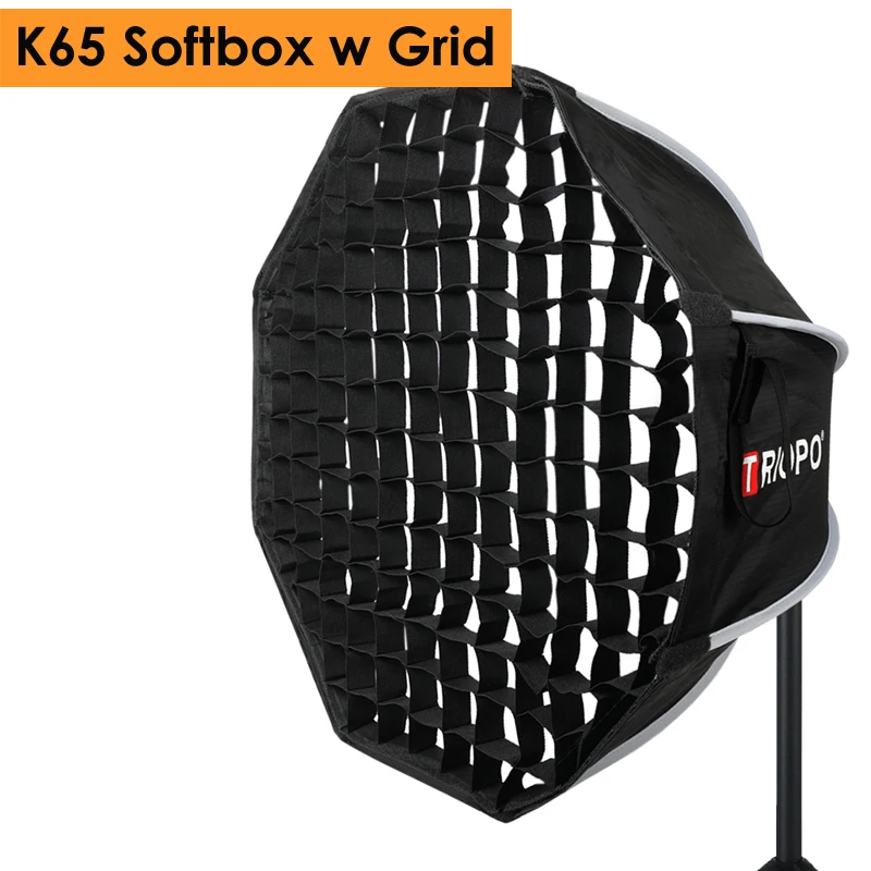  Triopo 65cm Photo Bowens Mount Softbox w/ Honeycomb Grid Portable Outdoor Octagon Umbrella Soft Box