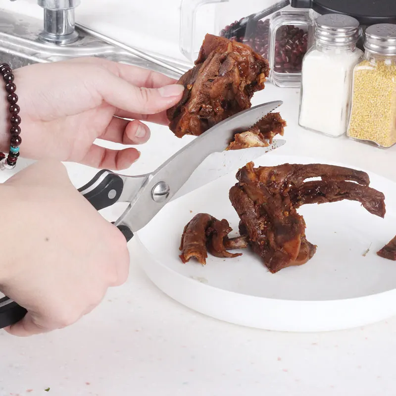 Kitchen Scissors Stainless Steel Strong Chicken Bone Cutting Scissors