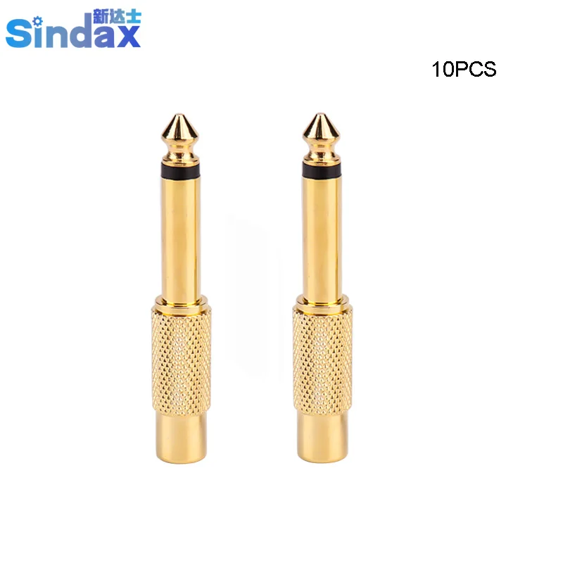 Разъем Sindax 6 35 мм на RCA Lotus Hi Fi мама 5 разъем для динамика штекеры гнездовой AV аудио