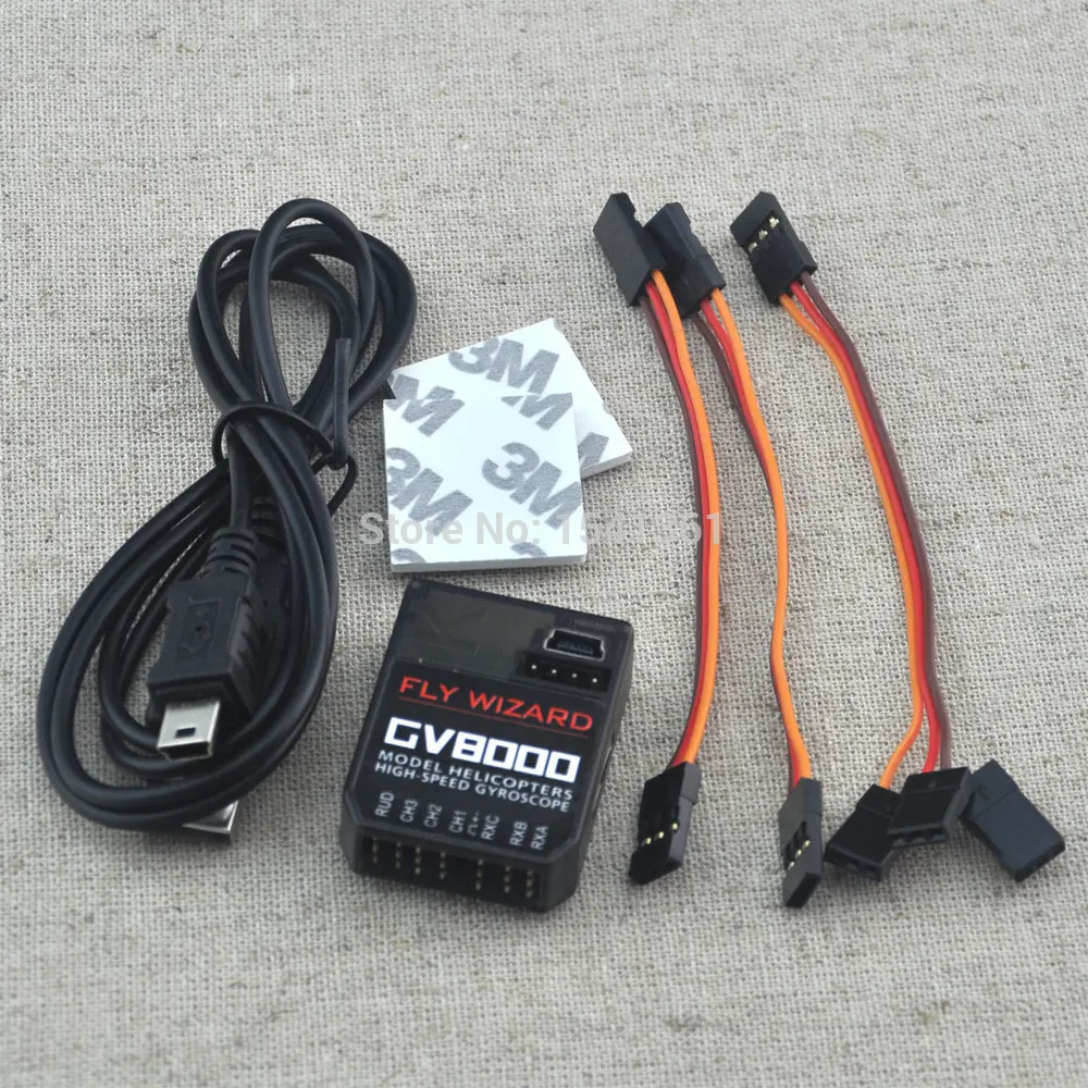 High-Speed Mini GV8000 3 Axis Gyro Flybarless System For ALIGN T-REX etc. 450 550 600 700 RC Helicopter High-Speed Mini GV8000 3 Axis Gyro Flybarless System For ALIGN T-REX etc. 450 550 600 700 RC Helicopter