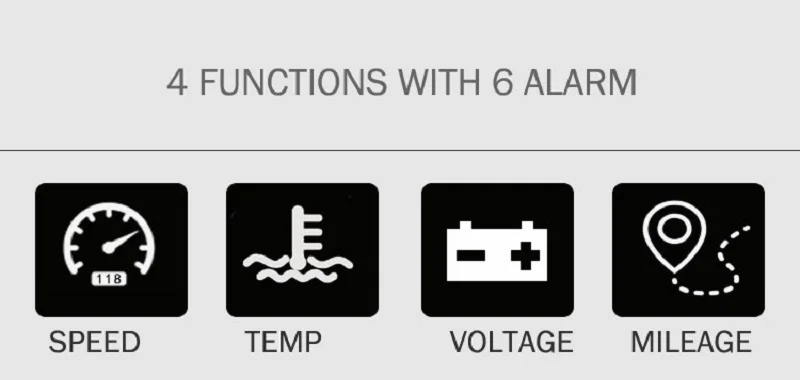 Автомобильный HUD Дисплей OBD2 интерфейс Plug& Play скорость автомобиля км/ч MPH HD Предупреждение предупреждение о превышении скорости, температура воды Напряжение