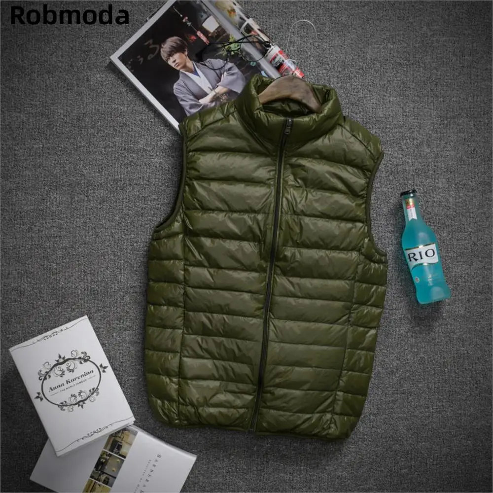 

Ultralight Down coats new Windproof hooded 2019 men White Duck Down Jackets male Autumn Winter Warm Coat sleeveless clothing man