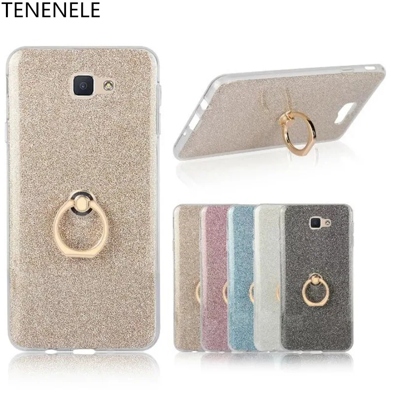 TENENELE Silicone Soft Case For Samsung Galaxy J5 Prime 2016 Colorful Bling Pink Stand Coque Fundas 2017 Cases |