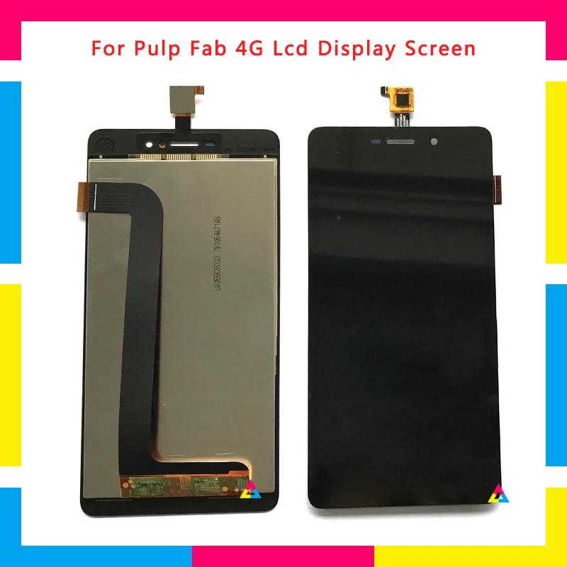 

5Pcs/lot Replacement LCD Display Screen With Touch Screen Digitizer Assembly For WIKO Pulp fab 4G