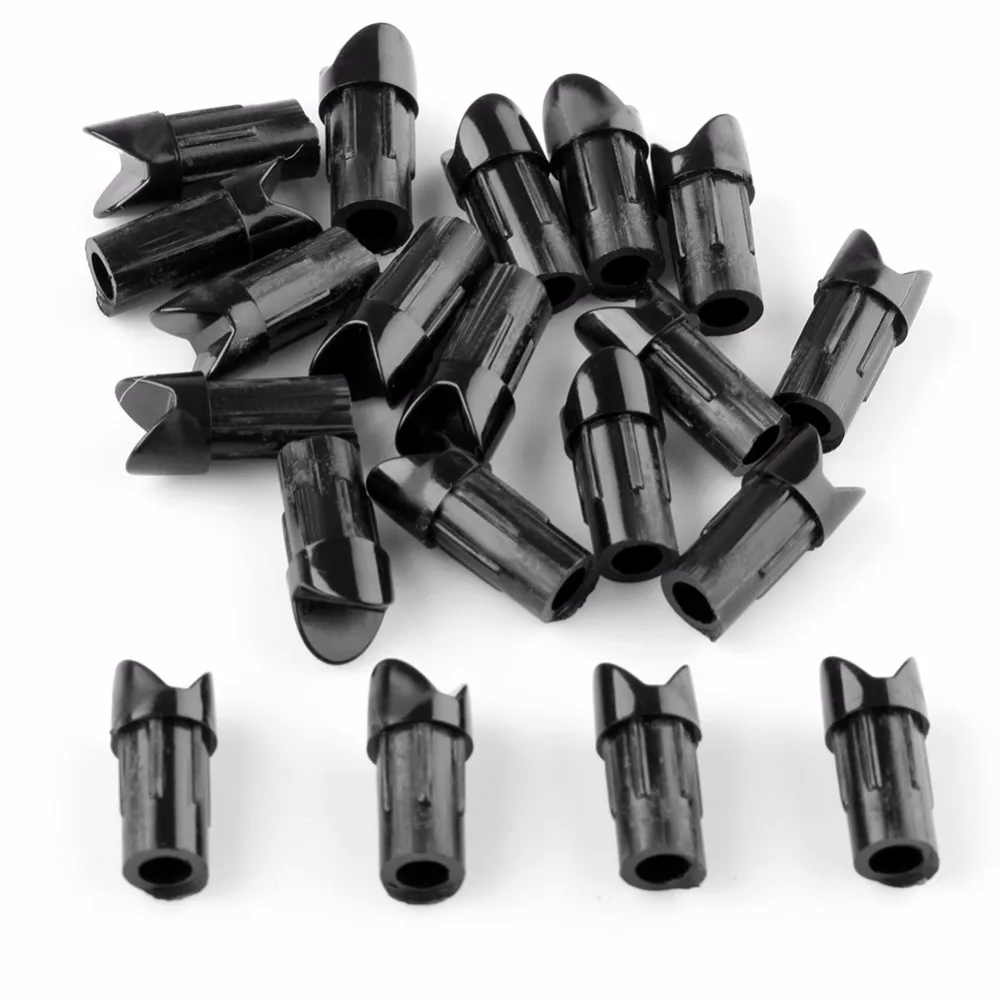 NEW 20pcs Archery Half Moon Crossbow Arrow Nocks for ID 7.62mm Arrows Blackin Bow & Arrow from