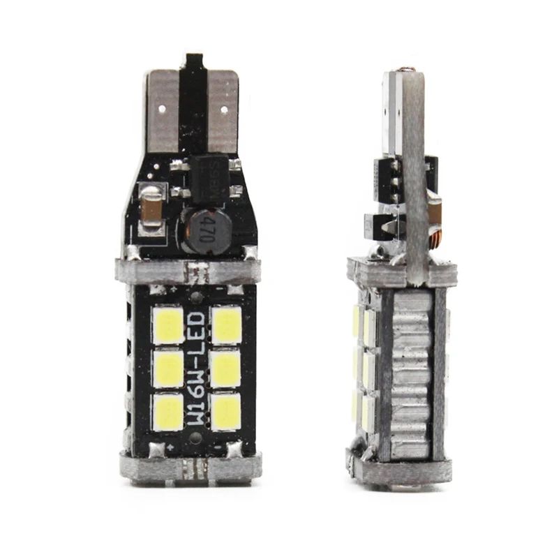 2X Canbus T15 W16W 2835 SMD 15 Светодиодный 15 Вт автомобильный резервный Реверсивный светильник с высокой остановкой, белая задняя лампа для Toyota Corolla Camry Prado