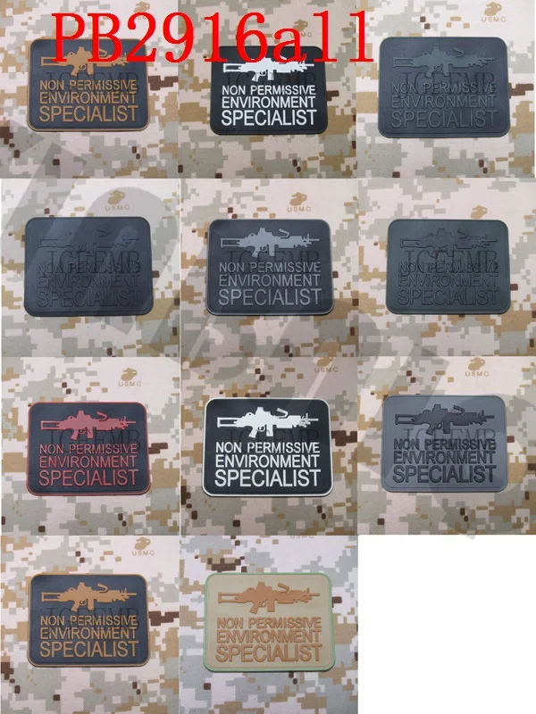 

3D PVC patch NON PERMISSIVE ENVIRONMENT SPECIALIST Tactical morale Rubber patch