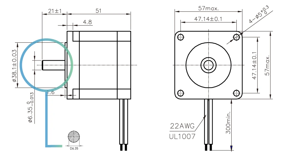 NEMA23 шаговый двигатель 57X51 мм 2.8A 1.1N.m шаговый двигатель 157Oz-in Nema 23 ЧПУ для гравировального фрезерного станка 3D принтер