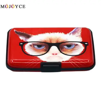 

Fashion Women Color Cartoon Printing Anti-theft Business Card Box Case Portable Credit Card Pocket Protector