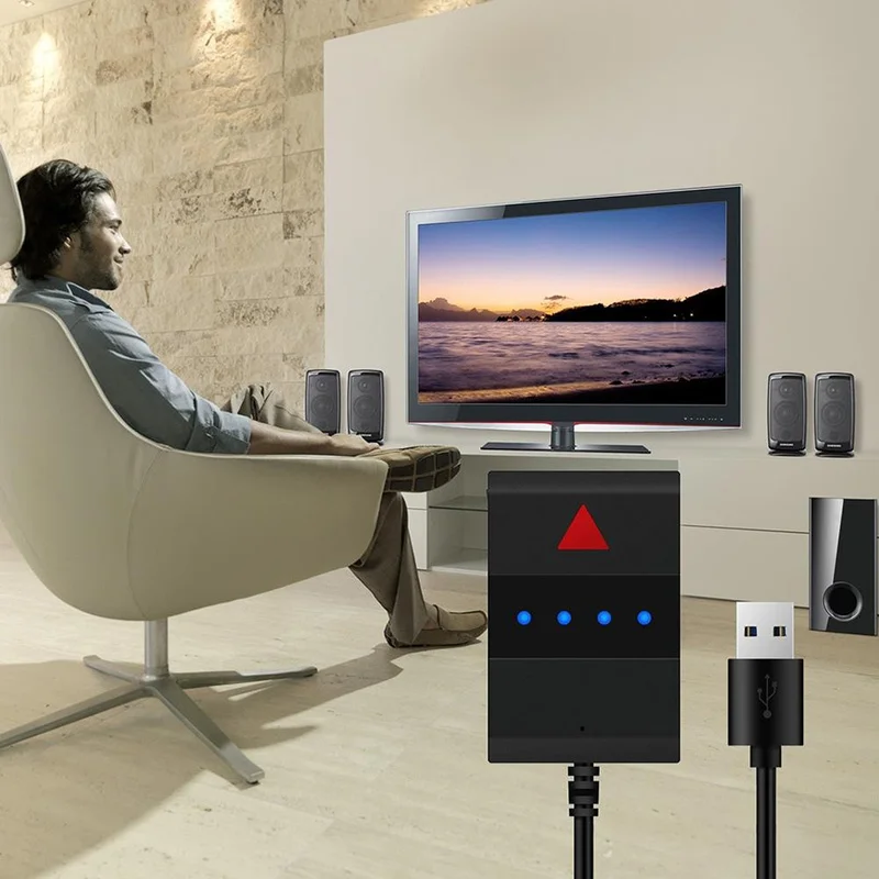 Домашний Беспроводной передатчик Bluetooth V4.0 3 5 мм USB беспроводной аудиоадаптер