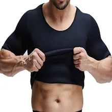 Для мужчин, из неопрена топы Спортивные Нижнее белье Мужская Талия тренажер нижнее белье спортивные рубашки для сауны мужские Боди женские штаны Фитнес-майка