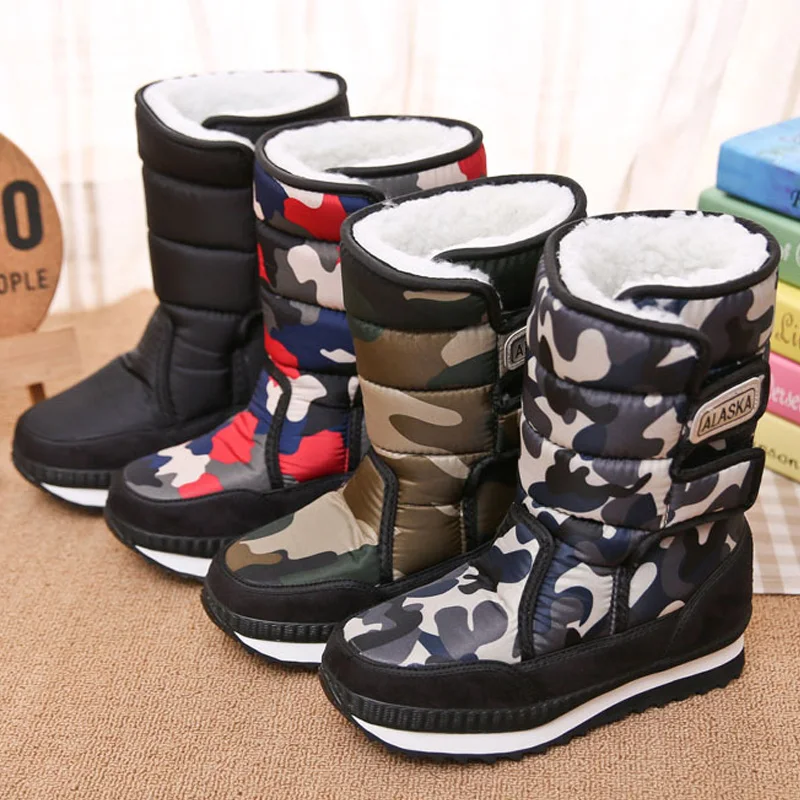 

Children Boots Boys Snow Boots Girls Sport Children Shoes For Boys Sneakers Fashion Leather Child Shoes Kids Boots 2018 Winter