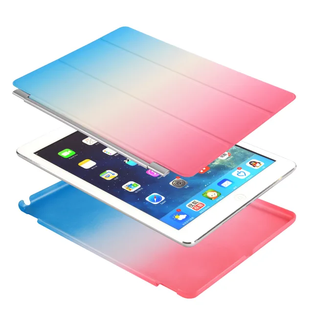 For iPad Mini 4 Case Green to Blue Color For Apple iPad Mini 4 Slim Fit