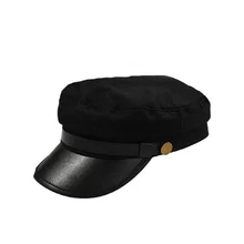 Мужская и Женская Повседневная Кепка с плоским верхом винтажная простая шикарная дышащая шляпа NFE99