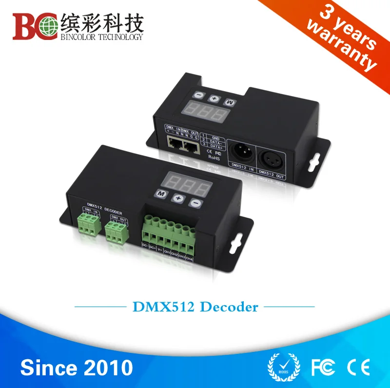 

BC-854-350mA DC12-48v constant current 350ma rgbw 4ch dmx512 decoder