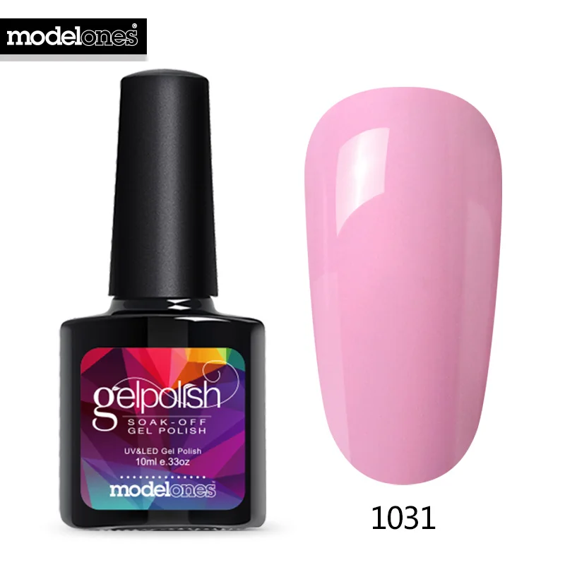 Modelones Colorful Nail Art Led Gel Polish Soak Off Shining Nail Gel Varnish Long Lasting Enamel Semi Permanent Lacquer Gel - Color: 1031