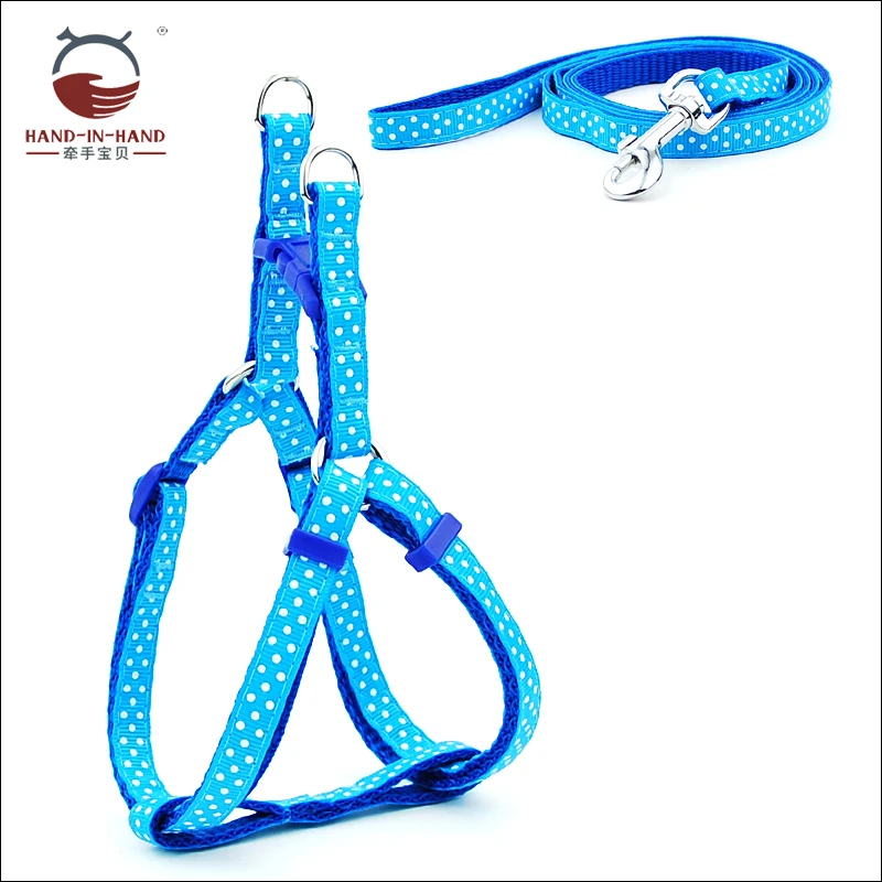 

Dog Cat Harness Leash Puppy Small Medium Large Dog Pet Product Dot Print Harness and Leash