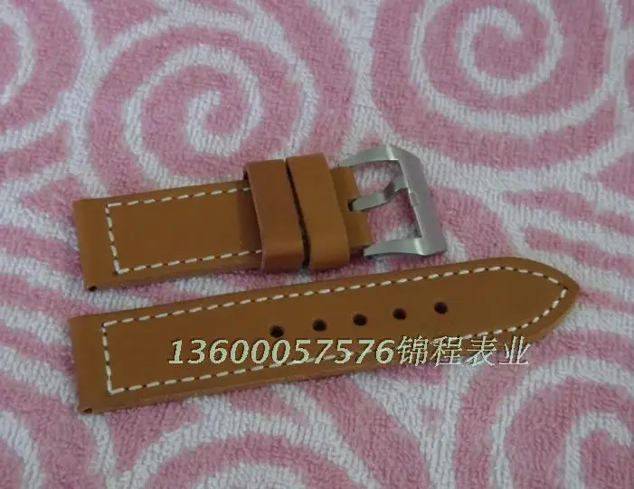 26mm width with thick shallow brown leather strap 2016 new fashion