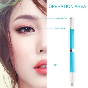 

Eyelashes Accesories 3 in 1 Semi-permanent Eyebrow Eyeliner Lip Tattoo Pen Manual Microblading Makeup Tattoo Pen Permanent