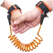 ABWE/Лучшая, для малышей, для детей, для безопасности, для прогулок, с ремнем, с защитой от потери, на запястье, для рук, оранжевый