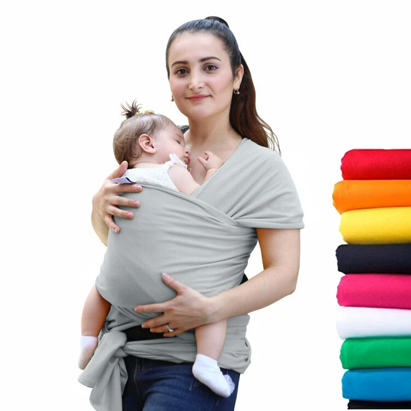  2016 Comfortable Fashion Infant Sling Soft Natural Wrap Carrier Baby Backpack 0-3 Yrs Breathable Cotton Hipseat Nursing Cover 