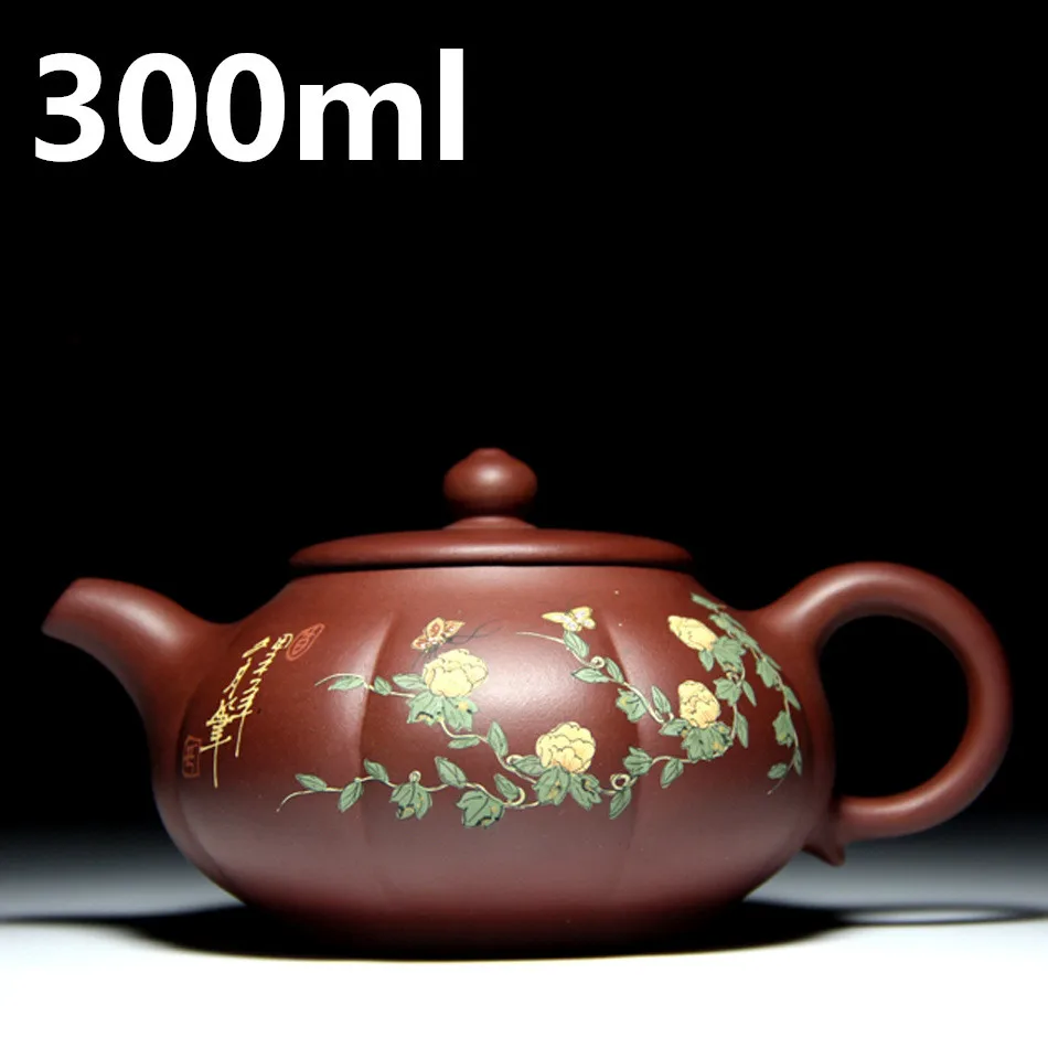 

Authentic YiXing Teapots 300ml Chinese Purple Clay Tea Pot Zisha Mud Tea Set kettle Kung Fu Pot Oriental Travel Tea Sets