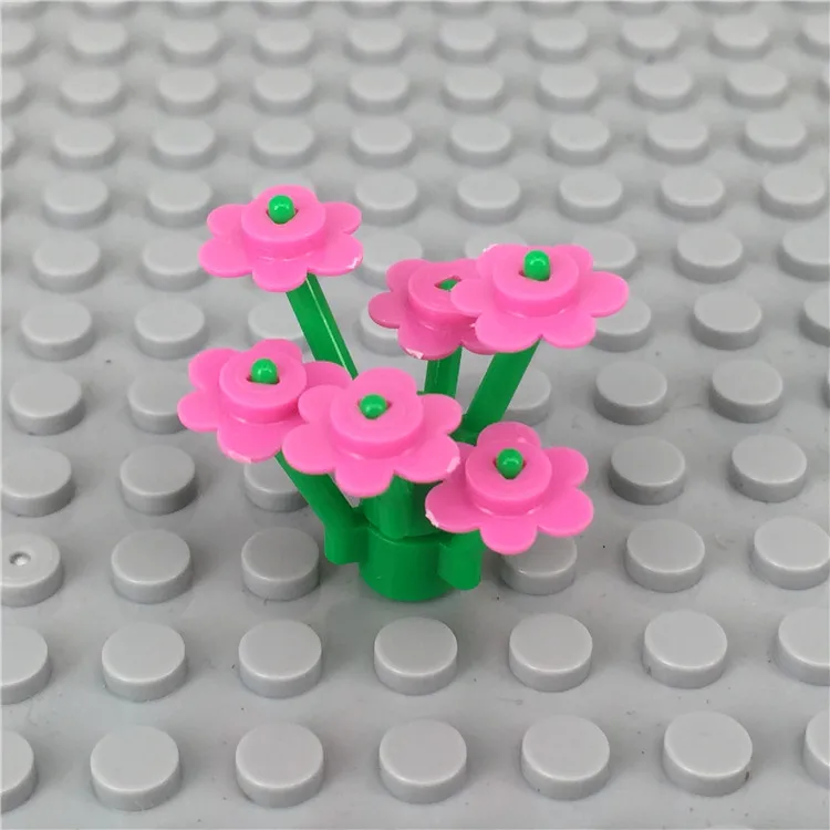 100Pcsset Toy Block LegoINGly flowers and Trees Building Blocks Bricks City MOC Accessories DIY Educational Toys for Children (9)