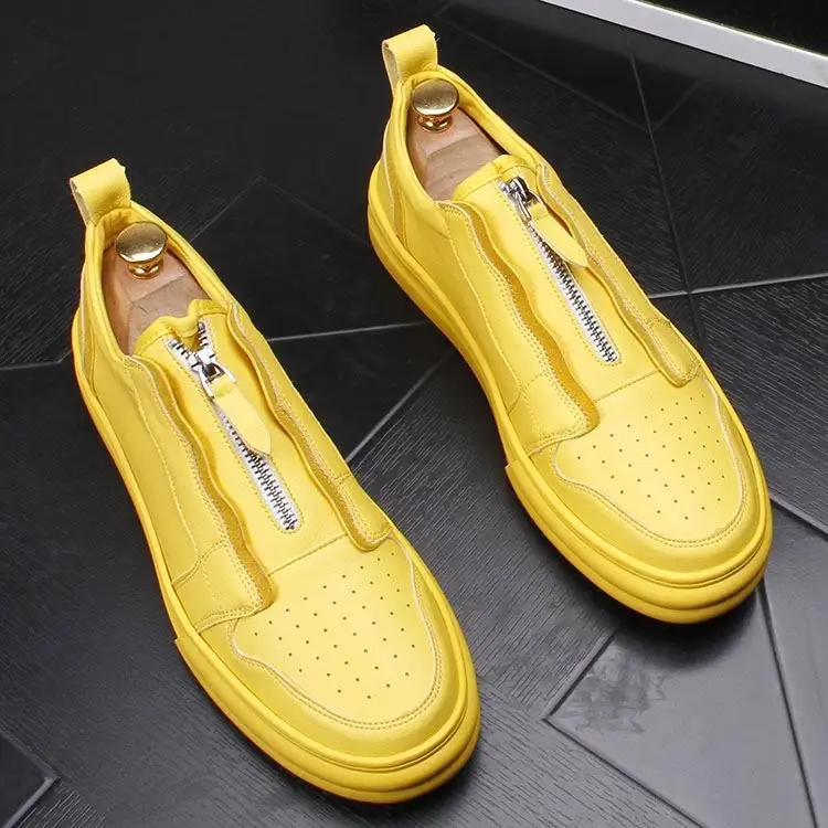 Respirant 43 Designer Tendances Nouveauté blanc Chaussures Mode Hommes Confortables Taille Loisirs Automne De Jaune Errfc Printemps Noir argent Décontracté jaune 38 qUMVSpz