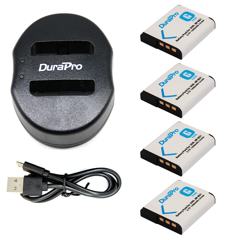 4pc NP BG1 NP BG1 BG1 Rechargeable Li ion Battery Portable Dual USB Charger for SONY