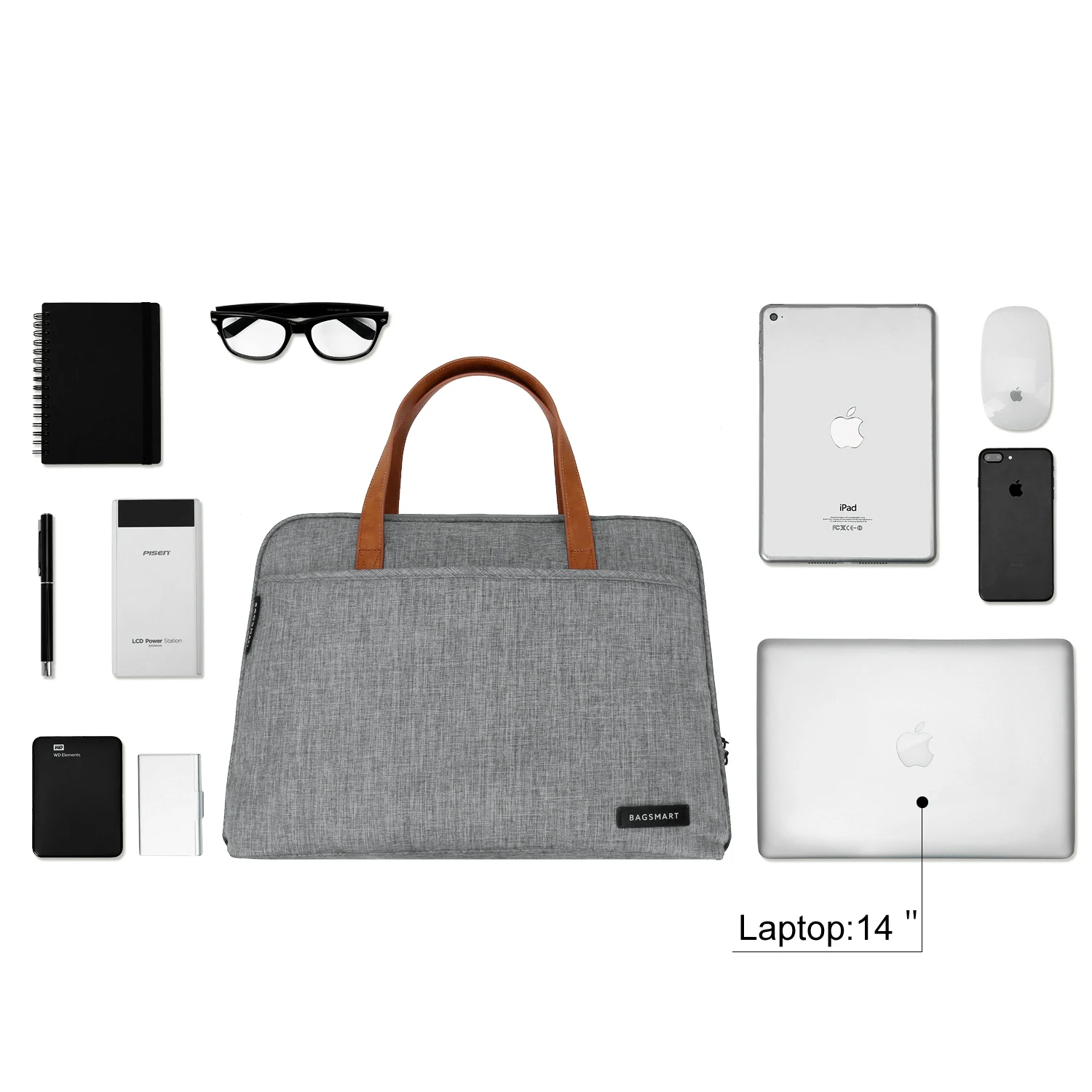 Сумка-портфель для ноутбука 14 дюймов, водонепроницаемая сумка для ноутбука, легкая сумка-мессенджер, Повседневная сумка, модная нейлоновая сумка