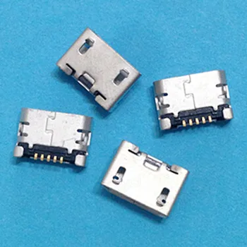 

MICRO USB 5 Pin 2 Leg Plate Inserted Female Socket No Edge Flat For Andriod Phone Plug