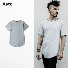 Summer Men Short Sleeve Extended Hip Hop T Shirt Oversized Tyga Kpop Swag Clothes Men’s Casual Yeezus Streetwear Camisetas