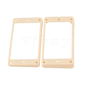 

Yibuy Humbucker Pickup Ring Curved Bottom Cream-colored For Guitar