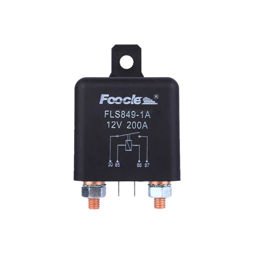 Универсальный Foocles 12 V 200A нормальный Открытый сверхмощный автомобиль стартер реле для управления батареей черный Высокое качество и прочный l0419