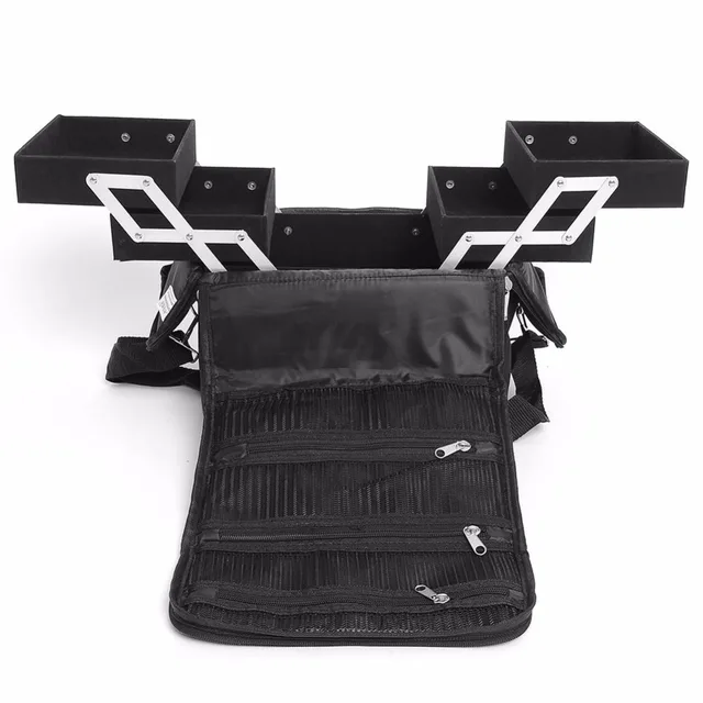 New 3 Trays Cosmetic Makeup Case Organizer Jewelry Storage New 3 Trays Cosmetic Makeup Case Organizer Jewelry Storage Nail Tech Train Multi