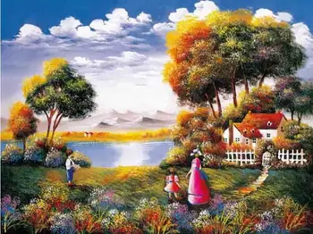 

3d diamond embroidery embroidery with stones crystal photo scenery drawings