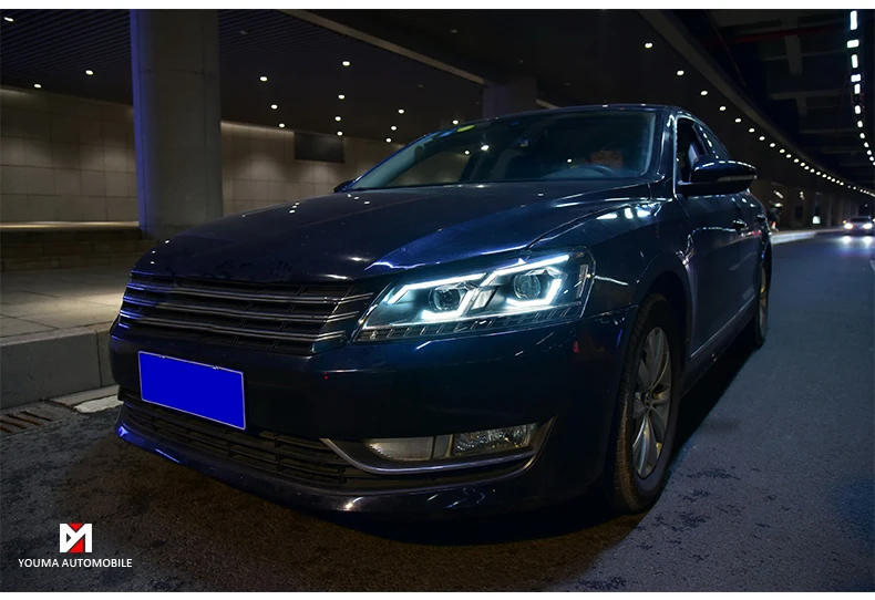 Автомобильный Стайлинг для Passat B7 US Verson 2012- фары для Passat B7 фары DRL D2H динамический сигнал поворота Hid биксеноновый луч