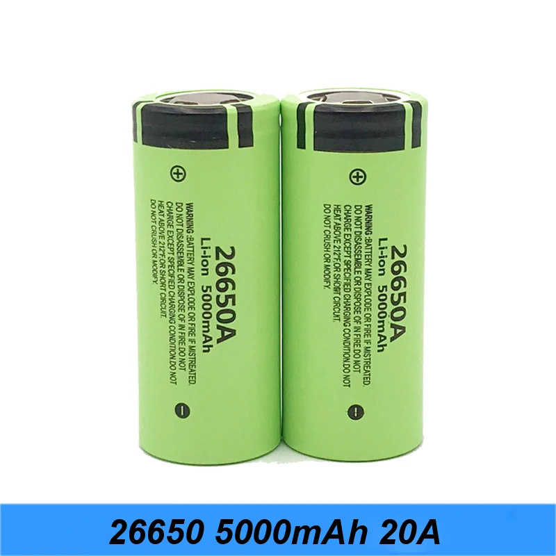 

100% Original Battery For 26650A 3.7V 5000mAh High Capacity 26650 Li-ion Rechargeable Batteries for vaporizer/Box mod power tool