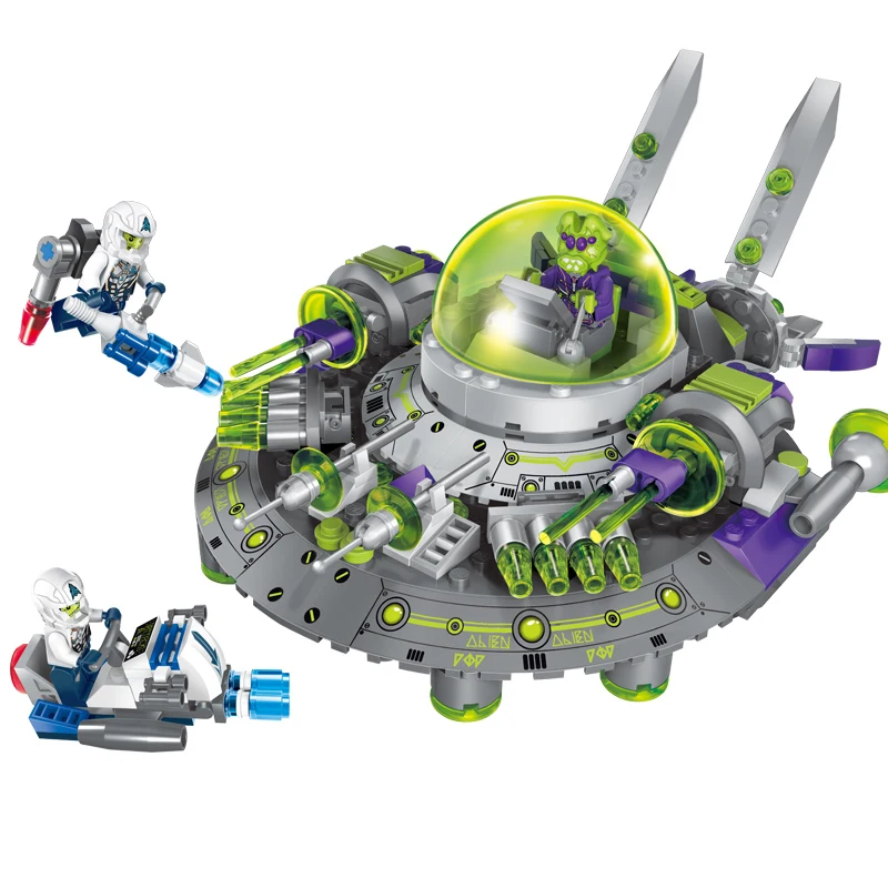 

339pcs Star Wars Space Fighter VS UFO Aliens Commander Building Blocks Kids Toysjavascript:
