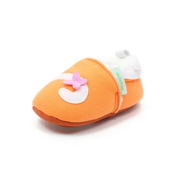

Delebao Prewalkers Cartoon Style Baby Girl Shoes A Pair With One Lovely Cat Patch soft sole Baby Shoes