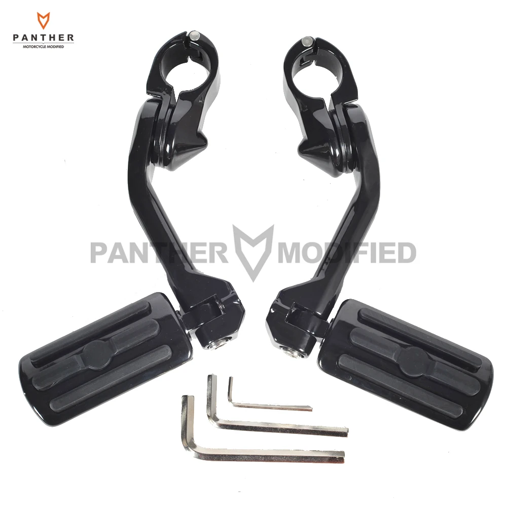 

Motorcycle Passenger Foot Pegs Moto Anti Vibration Foot Rest Engine Guard Bar case for Harley Touring Softail Dyna Sportster