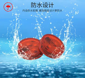 

Hot 2X Universal Car LED Opening Door Safety Warning Anti-collision Lights Flash Light Red Kit Wireless Alarm Lamp Signal Light