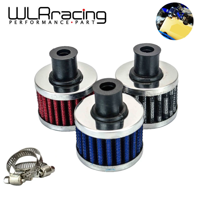 WLR RACING Universal super power flow Air Filter 51*51*40 Neck 12mm