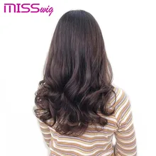 Miss wig 24 дюйма Женская леска волосы для наращивания черный