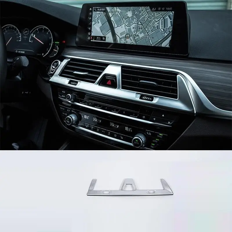 

Auto Modified Automobile Chromium Control System Interior Dashing Modification Car Styling Sticker Strip 18 19 FOR BMW 5 Series