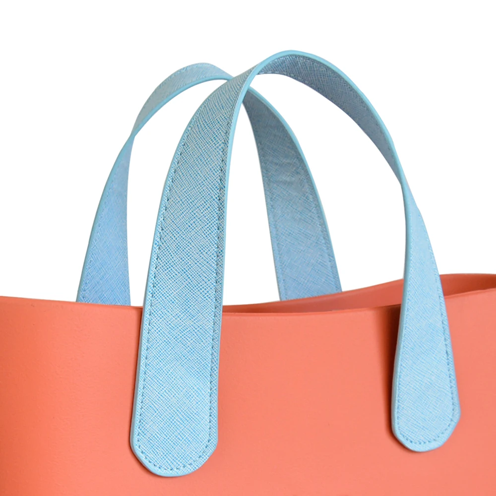 New 1 Pair Long 70CM and Short 47CM Flat Pu Faux Leather Handles for Obag AMbag Classic Mini O Bag Women's Bags Shoulder Handbag